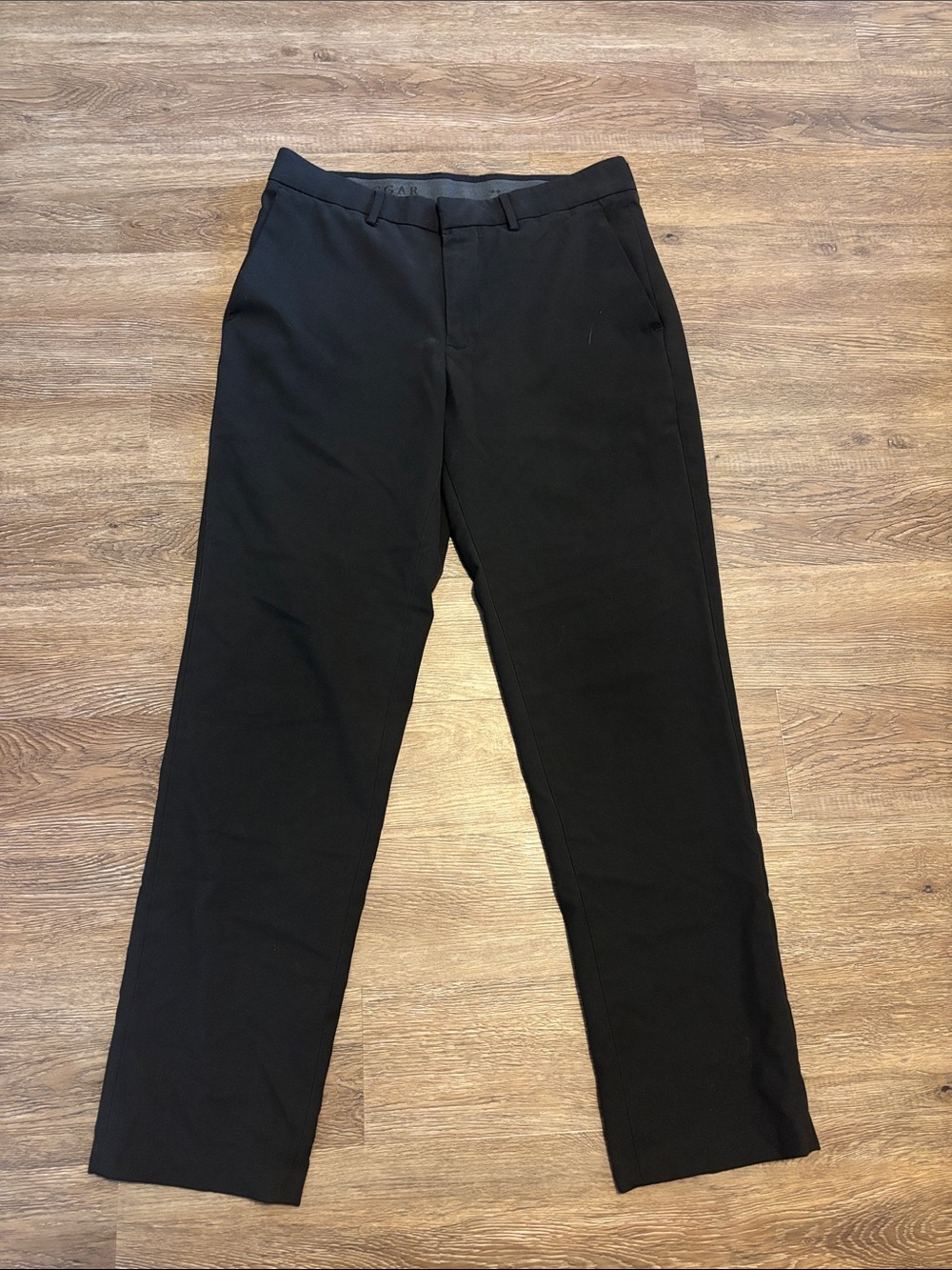 men’s slim black haggar pants